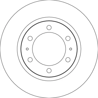 Abbildung von TRW DF6726S Bremsscheibe 319 28 6 139,7 Belüftet lackiert TOYOTA: HILUX 3 Pick up, VIII Pickup, Pritsche/Fahrgestell (KUN1, TGN3, TGN2