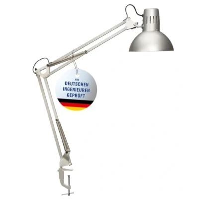 Abbildung von MAUL LED Schreibtischlampe Tischleuchte MAULstudy Klemme, exkl. Leuchtmittel E27, 9,5 Watt Leuchtmittel, Verstellbarer Arm