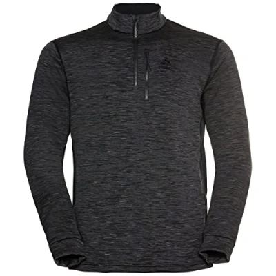Abbildung von Odlo Herren Berra Midlayer, Black Space dye
