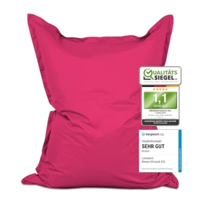 Abbildung von Lumaland Sitzsack Luxury Riesensitzsack XXL Bodenkissen, 380L 140x180cm waschbar wasserfest In &amp; Outdoor 5 Jahre Garantie