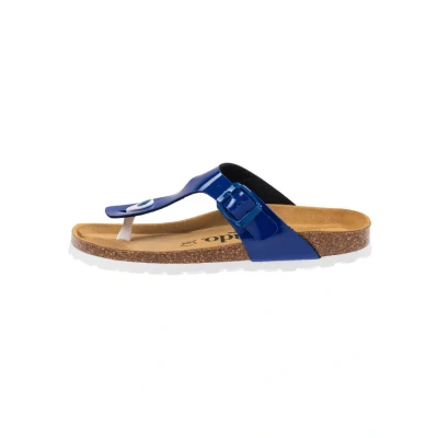 Abbildung von Palado KOS Zehentrenner, Damen, Größe: 39, Lack blau Schuhe