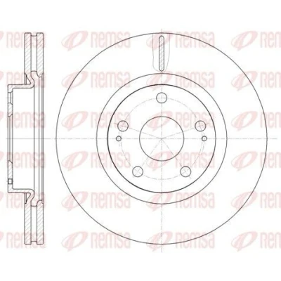 Abbildung von REMSA 61050.10 Bremsscheibe Vorderachse 295, 295 26 5 Belüftet TOYOTA: Auris Schrägheck, Avensis II Kombi, MERCEDES BENZ: GL