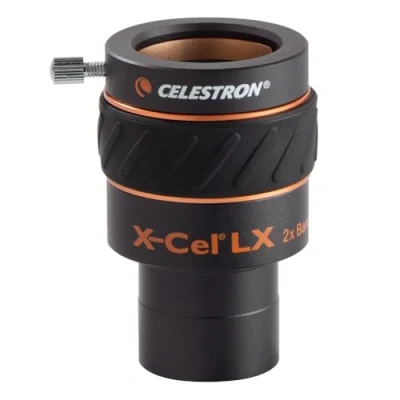 Abbildung von Celestron 93529 1.25 Inch X Cel LX 2X Barlow Linse, Schwarz