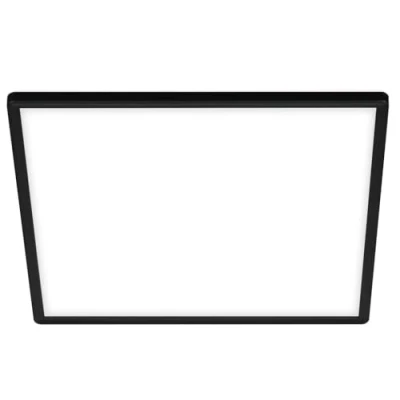 Abbildung von Briloner Leuchten LED Panel 7156415 SLIM, fest integriert, Neutralweiß, Deckenlampe, 29,3x29,3x2,8cm, Schwarz, 18W, Wohnzimmer, Schlafzimmer