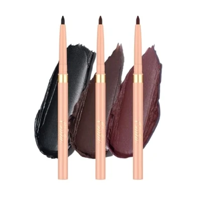 Abbildung von OULAC Matte Eyeliner Waterproof Set, Wischfester Langanhaltender Schwenkbarer Eye Liner &amp; Lipliner Stift, Schnelltrocknung, Hochpigmentierter, Seidiger Cremige, Vegan