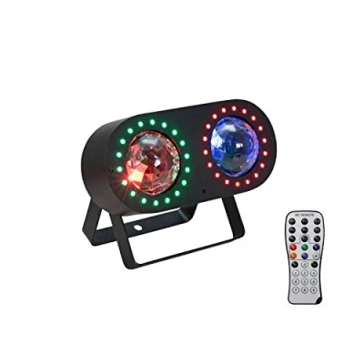 Abbildung von EUROLITE LED DMF 3 Hybrid Flowereffekt Effektscheinwerfer mit Flower und Stroboskop Effekt, inkl. IR Fernbedienung