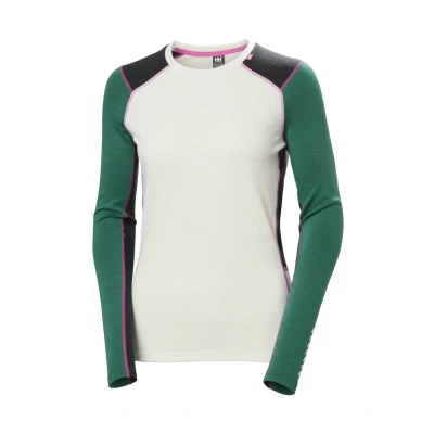 Abbildung von Helly Hansen LIFA Midweight CREW Unterhemd/shirt, Damen, Größe: Small, Emerald