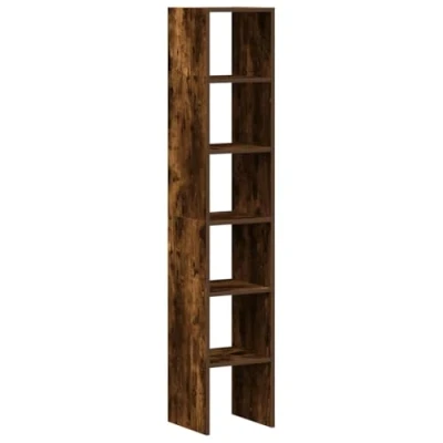 Abbildung von vidaXL Bücherregale 2 STK. Stapelbar Räuchereiche 30x30x80 cm
