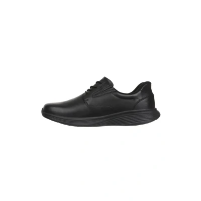 Abbildung von MBT SF 100 Herren Freizeitschuhe im klassischen Stil. Physiologische und Bequeme Schuhe Stabilität mit Wippensohle. Lässige Schnürschuhe. Schwarze