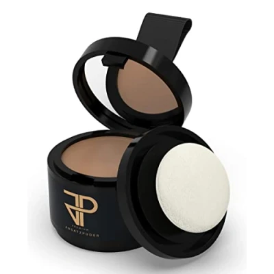 Abbildung von JP Conceal Premium Ansatzpuder Haar Concealer Coloration Wasserfestes Make up Haarverdichtung für Männer &amp; Frauen Hellbraun