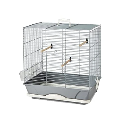 Abbildung von Savic Vogelkfig Primo 40 Vogelunterknfte 46x32x48 cm Grau...