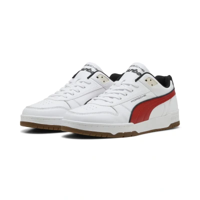 Abbildung von Puma Porsche Legacy RBD GAME Sneakers MIT Niedrigem Profil Sneaker low whitered fire, Größe: 40, White red fire Leder