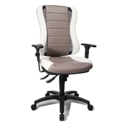 Abbildung von Topstar HE30PS033 Bürostuhl Head Point RS inklusive Armlehnen, zweifarbige Polsterung grau / weiß