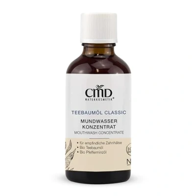 Abbildung von Teebaum öl Mundwasser Cmd