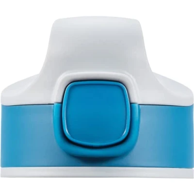 Abbildung von SIGG Miracle Kids Top Ersatz Verschluss, Ersatzteil für alle Aluminium und Tritan Flaschen (0.35 L, 0.4 0.45 L), Ersatzdeckel Trinkflasche mit Strohhalm, Indigo