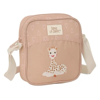 Abbildung von SOPHIE LA GIRAFE COOKIE Kleine Umhängetasche, Kindertasche, ideal für Kinder von 5 bis 14 Jahren, bequem und vielseitig, Qualität Widerstandsfähigkeit, 16 x 4 18 cm, beige, Estándar,