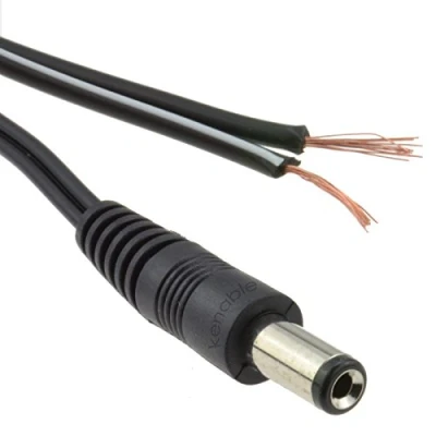 Abbildung von 2,1 mm x 5,5 Männlich DC Stecker Zum Bare Beendet Strom Kabel 5 m [5 Meter/5m]