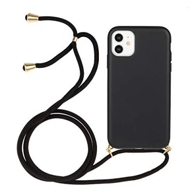 Abbildung von CoverKingz Handykette kompatibel mit iPhone 11 Handyhülle Case Handyband Silikonhülle Cover Handy Hülle zum Umhängen Schwarz