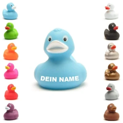 Abbildung von Badeente personalisierbar (blau)