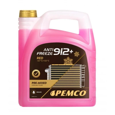 Abbildung von PEMCO Antifreeze 912+ 40 PM0912 5 Frostschutz G12 Rot
