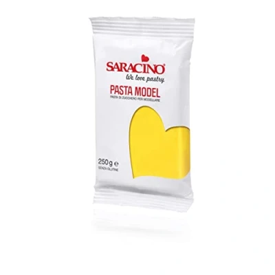Abbildung von Saracino Fondant Model Gelb Zum Modellieren 250 g Glutenfrei Made In Italy