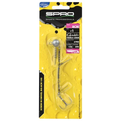 Abbildung von Spro Screw In Wirbel Rig 8cm 15gr Hakengröße 1 Stinger