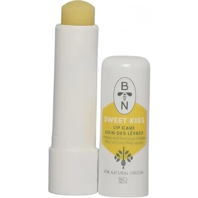 Abbildung von Bee Nature Bio Lippenbalsam mit Honig Feuchtigkeitsspendend, Pflegend Sweet Kiss Lippenpflege 99,9% Natürlich 4,5 g