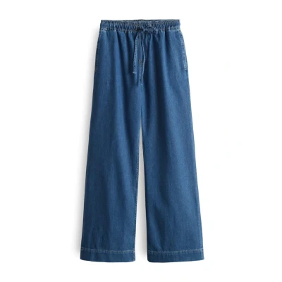 Abbildung von OPUS WIDE MIVA Palazzo French Flared Jeans, Damen, Größe: 44x32, Mid coastal blue