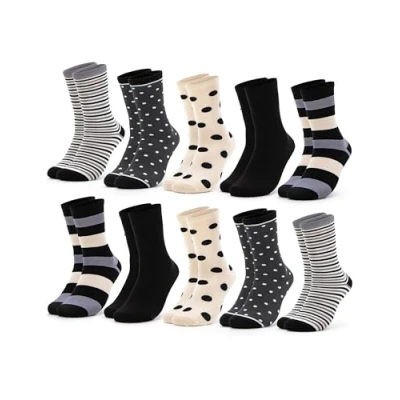 Abbildung von Occulto 10 PACK Lotte Socken, Damen, Größe: 35 38, Black