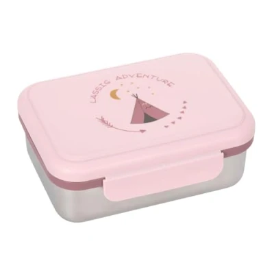 Abbildung von LÄSSIG Lunchbox Edelstahl 17,3 x 13,3 6,9 cm, Edelstahl, (1 tlg), Spülmaschinengeeignet