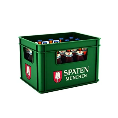 Abbildung von SPATEN Helles Alkoholfrei Flaschenbier, MEHRWEG im Kasten, Alkoholfreies Bier aus München (20 x 0.5 l)