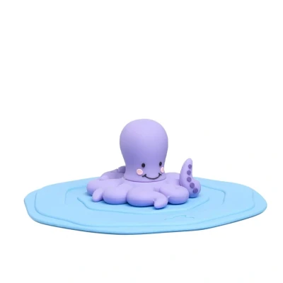Abbildung von Leonardo Kappe blauer Oktopus