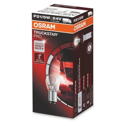Abbildung von OSRAM TRUCKSTAR PRO 7537TSP Glühlampe, Blinkleuchte 24 21/5 P21/5W MERCEDES BENZ: ACTROS MP4, MAN: L 2000