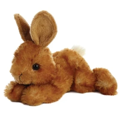 Abbildung von Aurora, 12762, Mini Flopsie Hase, 20cm, Plüschtier, braun