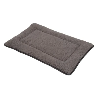 Abbildung von Spetebo Hundematte Plüsch Haustiermatte waschbar 60 x 40 cm, Polyester, grau Hundebett mit rutschfester Unterseite