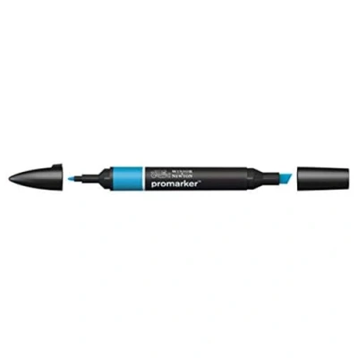 Abbildung von Winsor &amp; Newton &quot; ProMarker 0203189 Professioneller Layoutmarker 2 Spitzen, fein breit für Zeichnungen, Design Layouts Ägäis