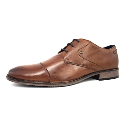 Abbildung von bugatti Schnürschuh mit Ziernähten, schmale Form, Freizeitschuh, Halbschuh,