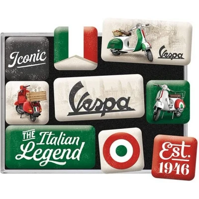 Abbildung von Nostalgic Art Magnet Set Vespa Italian Legend