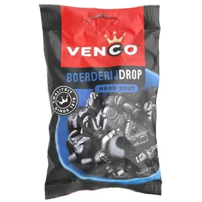 Abbildung von Venco Boerderijdrop I Zoute Drop aus Holland 120g Salzige Harte Lakritz den Niederlanden Salzlakritze