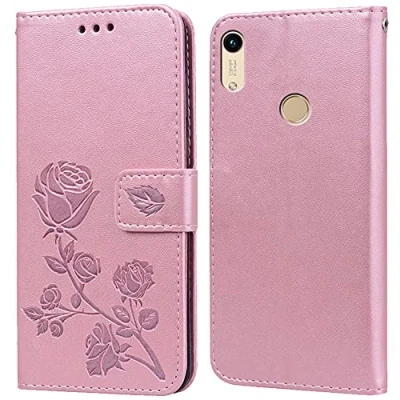 Abbildung von Hülle für Huawei Y6 2019/Y6S 2019/Honor 8A,Handyhülle Honor 8A,Klappbar Tasche Case,Standfunktion,Kartenfach,Silikon Bumper,Stoßfeste Schutzhülle Cover 2019(6.09&quot;)