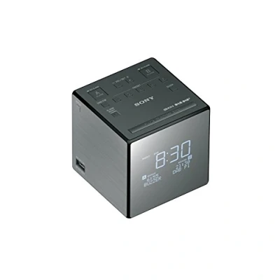 Abbildung von Sony XDR C1DBP CEK Wiederaufladbare Tragbare Batteriebetriebene Taschen DAB/DAB + Radiowecker XDRC1DBP.CEK, Schwarz/Silber