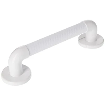 Abbildung von Homecraft Moulded Fluted Grab Rail 30.5cm, Textured White PVC, Bar with Ridges for Shower and Bath, Disabled, Injured, or Post Op, Bathroom Safety Aid (Eligible VAT relief in the UK)