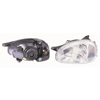 Abbildung von ABAKUS 442 1102R LD EM Scheinwerfer rechts H4 ohne Stellmotor für LWR P43t OPEL: Corsa B Schrägheck