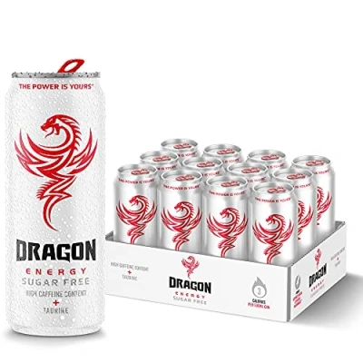 Abbildung von Dragon Energy Zuckerfrei 12 x 500 ml Toller Geschmack Enthält BVITS* Koffein und Taurin Erfrischungsschub Wenig Kalorien