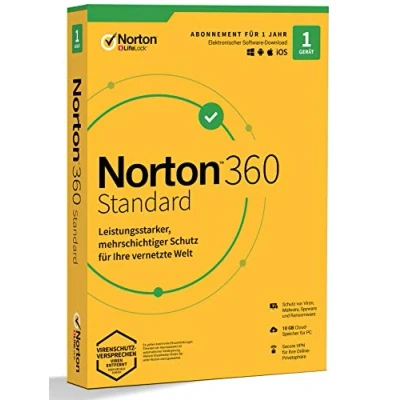 Abbildung von Norton 360 Standard Box 1 Gerät Sicherheitssoftware