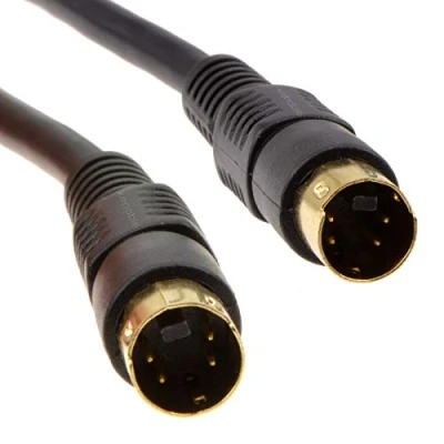 Abbildung von SVHS S Video Stecker Zum Kabel 4 Polig Mini DIN Vergoldeten 5 m [5 Meter/5m]