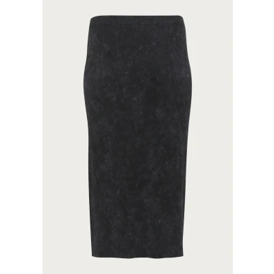 Abbildung von Kaffe Curve Dalia Maxirock, Damen, Größe: 42/44, Black washed rib