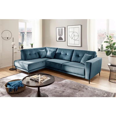 Abbildung von Trends by HG Polsterecke &quot;Barcelona L Form&quot;, mit Metallfuss, frei im Raum stellbar