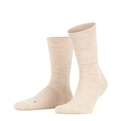 Abbildung von FALKE Unisex Socken Walkie Light U So Wolle Funktionsmaterial einfarbig 1 Paar, Beige Sand Melange 4490, 42 43