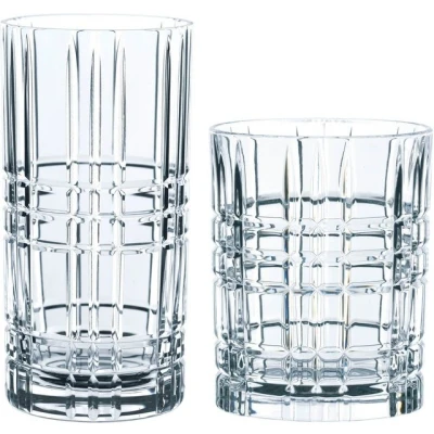 Abbildung von Nachtmann Gläser Set &quot;Highland Square&quot;, (Set, 12 tlg., 6 Whisky Gläser, Longdrinkgläser), Made in Germany, teilig